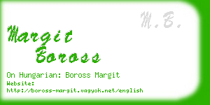 margit boross business card